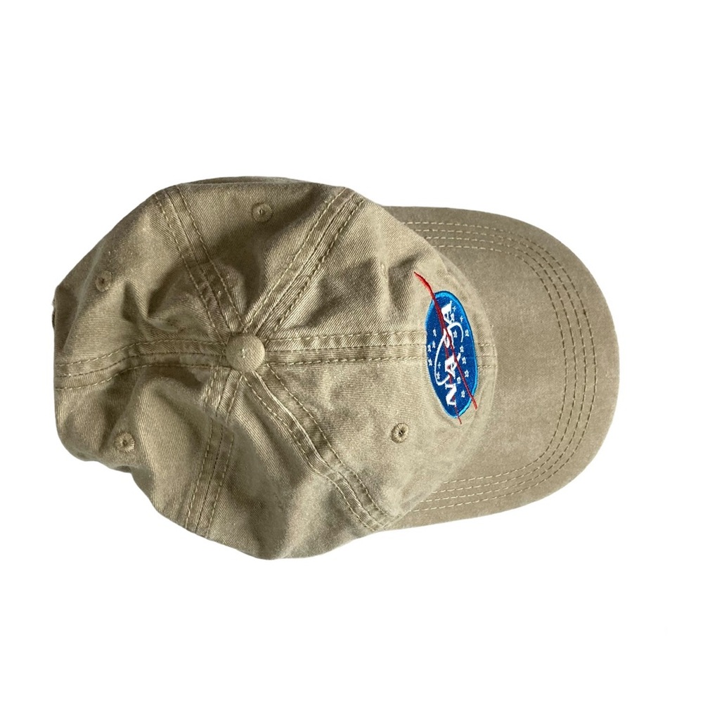 OTTO Brand NASA Patch Soft Body Adjustable Slide Khaki Hat - Picture 3 of 6
